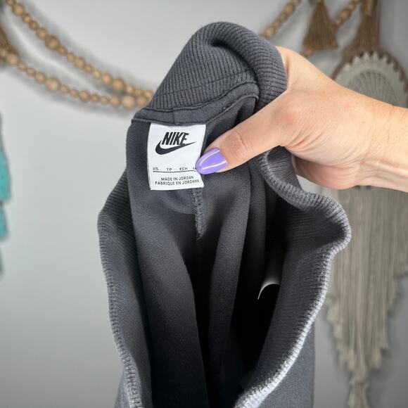 Nike Sportswear Collection Reverse Gray Terry Shorts - Picture 3 of 3